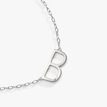 Load image into Gallery viewer, Initial B Precious Elongated Necklace