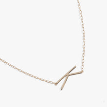 Load image into Gallery viewer, Initial K Precious Elongated Necklace