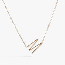 Load image into Gallery viewer, Initial M Precious Elongated Necklace