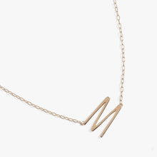 Load image into Gallery viewer, Initial M Precious Elongated Necklace