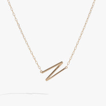 Load image into Gallery viewer, Initial N Precious Elongated Necklace