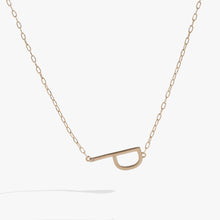 Load image into Gallery viewer, Initial P Precious Elongated Necklace