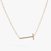 Load image into Gallery viewer, Initial T Precious Elongated Necklace