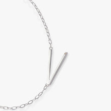 Load image into Gallery viewer, Initial V Precious Elongated Necklace