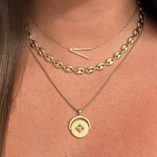 Load image into Gallery viewer, Initial V Precious Elongated Necklace