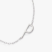Load image into Gallery viewer, Initial P Precious Elongated Necklace