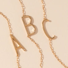 Load image into Gallery viewer, Initial C Precious Elongated Necklace