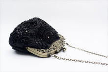 Load image into Gallery viewer, Embroidered Rose with Sequins Beads Evening Clutch Bag (MAC291)