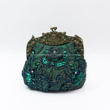 Load image into Gallery viewer, Embroidered Rose with Sequins Beads Evening Clutch Bag (MAC291)