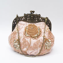 Load image into Gallery viewer, Embroidered Rose with Sequins Beads Evening Clutch Bag (MAC291)