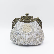 Load image into Gallery viewer, Embroidered Rose with Sequins Beads Evening Clutch Bag (MAC291)