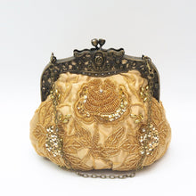 Load image into Gallery viewer, Embroidered Rose with Sequins Beads Evening Clutch Bag (MAC291)