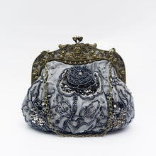 Load image into Gallery viewer, Embroidered Rose with Sequins Beads Evening Clutch Bag (MAC291)