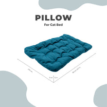 Load image into Gallery viewer, Sleeping Cat Pillow - Emerald