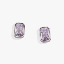 Load image into Gallery viewer, June Emerald-Cut Birthstone Stud Earrings