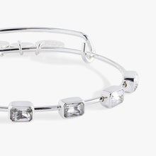 Load image into Gallery viewer, April Birthstone Emerald Cut Bangle