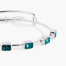 Load image into Gallery viewer, December Birthstone Emerald Cut Bangle