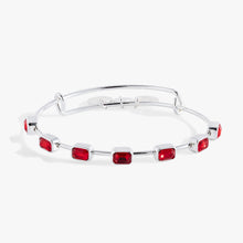 Load image into Gallery viewer, July Birthstone Emerald Cut Bangle