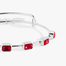 Load image into Gallery viewer, July Birthstone Emerald Cut Bangle
