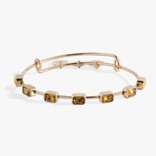 Load image into Gallery viewer, November Birthstone Emerald Cut Bangle