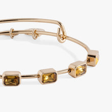 Load image into Gallery viewer, November Birthstone Emerald Cut Bangle