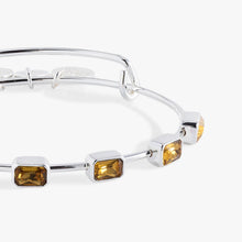 Load image into Gallery viewer, November Birthstone Emerald Cut Bangle