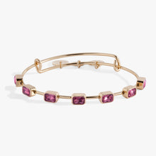 Load image into Gallery viewer, October Birthstone Emerald Cut Bangle