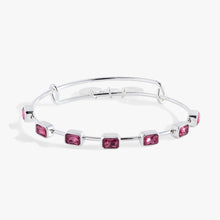 Load image into Gallery viewer, October Birthstone Emerald Cut Bangle