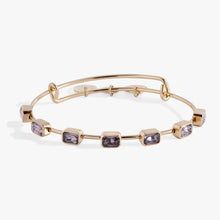 Load image into Gallery viewer, June Birthstone Emerald Cut Bangle
