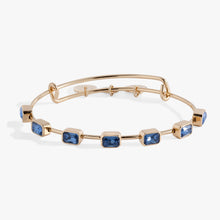 Load image into Gallery viewer, September Birthstone Emerald Cut Bangle