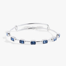 Load image into Gallery viewer, September Birthstone Emerald Cut Bangle