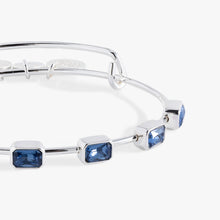 Load image into Gallery viewer, September Birthstone Emerald Cut Bangle