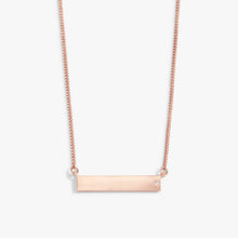 Load image into Gallery viewer, Bar Necklace with Crystal Accent