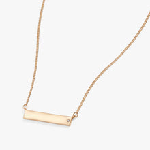Load image into Gallery viewer, Bar Necklace with Crystal Accent