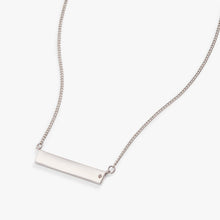 Load image into Gallery viewer, Bar Necklace with Crystal Accent