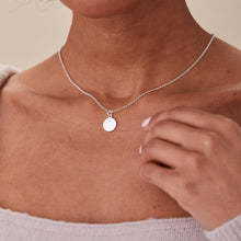 Load image into Gallery viewer, Small Circle Charm Necklace, 19''