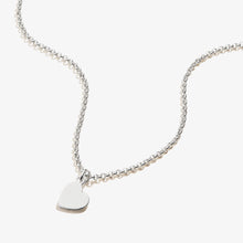 Load image into Gallery viewer, Small Heart Charm Necklace, 19''