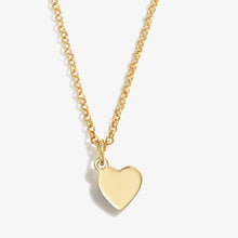Load image into Gallery viewer, Small Heart Charm Necklace, 19''