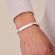 Load image into Gallery viewer, Inline Bar Stretch Bracelet with Crystal Accent