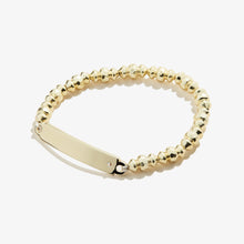 Load image into Gallery viewer, Inline Bar Stretch Bracelet with Crystal Accent