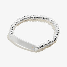 Load image into Gallery viewer, Inline Bar Stretch Bracelet with Crystal Accent