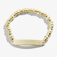 Load image into Gallery viewer, Inline Bar Stretch Bracelet with Crystal Accent