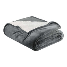 Load image into Gallery viewer, Velvet Plush Sherpa Bed Blanket - Sherpa Fleece Collection