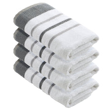 Load image into Gallery viewer, Decorative Cotton Stripe Bath Towel Set - Noelle Collection