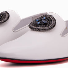 Load image into Gallery viewer, The Pombe White Patent Leather Dress Slip-on Loafer Men Shoe