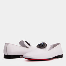 Load image into Gallery viewer, The Pombe White Patent Leather Dress Slip-on Loafer Men Shoe