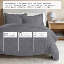 Load image into Gallery viewer, 100% Cotton Honeycomb Waffle Duvet Set - Mattea Collection
