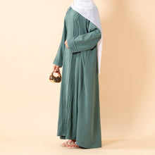 Load image into Gallery viewer, Serene Pleated Georgette Abaya Loose Full-Length Modest Style (MA254)