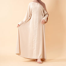 Load image into Gallery viewer, Serene Pleated Georgette Abaya Loose Full-Length Modest Style (MA254)