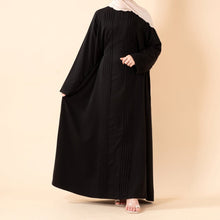 Load image into Gallery viewer, Serene Pleated Georgette Abaya Loose Full-Length Modest Style (MA254)